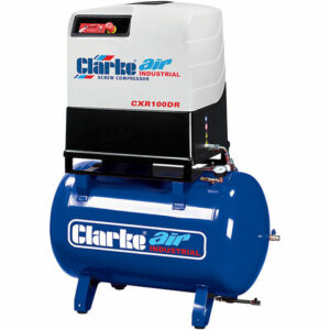 Clarke Clarke CXR100DR 37.1cfm 270Litre 10HP Industrial Screw Compressor With Dryer (400V)