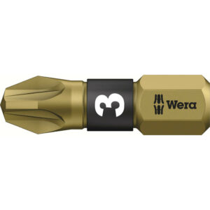 Wera BiTorsion Extra Hard Pozi Screwdriver Bits PZ3 25mm Pack of 1