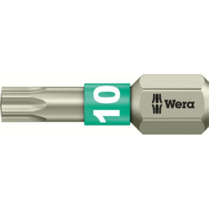Wera Torsion Stainless Steel Torx Screwdriver Bit T10 25mm Pack of 1