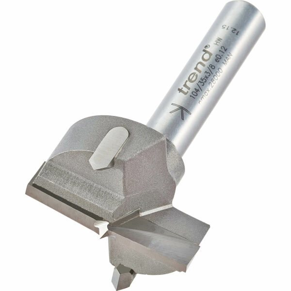 Trend TCT Hinge Sinking Router Bit 35mm 3/8"