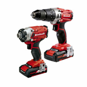Einhell Power X-Change Einhell Power X-Change 18 V Li-Ion Combi/Impact Driver Twin Pack with 2x2.0Ah Batteries