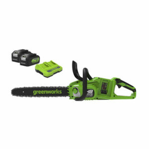 Greenworks 24V/48V Greenworks 48V (2 x 24V) Chainsaw with 2 x 4Ah Battery & Charger