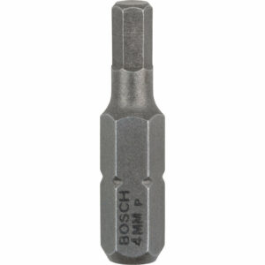 Bosch Hex Extra Hard Screwdriver Bit Hex 4mm 25mm Pack of 3