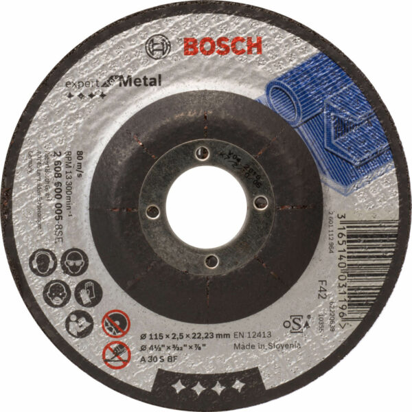 Bosch A30S BF Depressed Centre Metal Cutting Disc 115mm