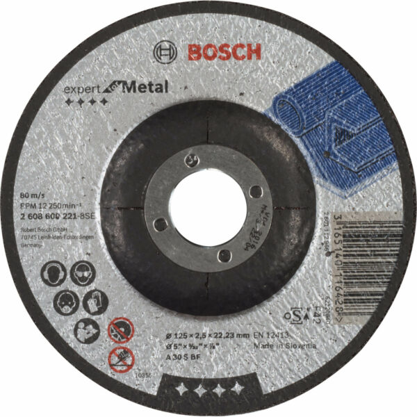 Bosch A30S BF Depressed Centre Metal Cutting Disc 125mm