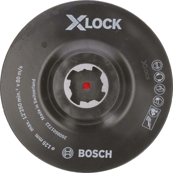 Bosch X Lock Hook and Loop Backing Pad 125mm