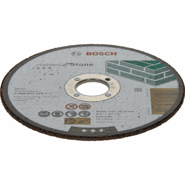 Bosch Standard Stone Cutting Disc 125mm 3mm 22mm