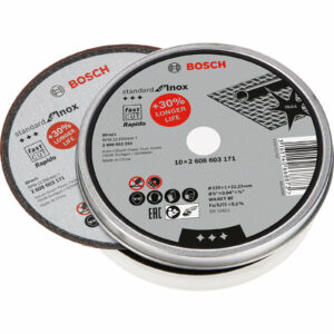 Bosch Rapido Thin Inox Stainless Steel Cutting Disc 125mm Pack of 10