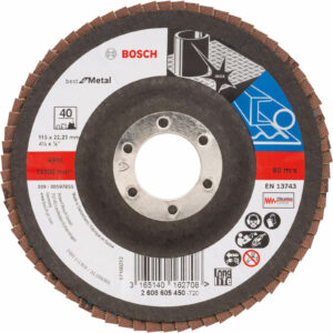 Bosch Zirconium Abrasive Flap Disc 115mm 40g
