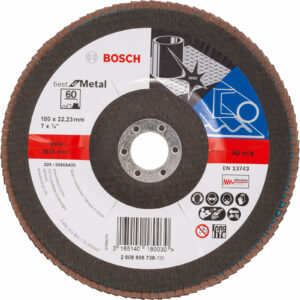 Bosch Zirconium Abrasive Flap Disc 180mm 60g