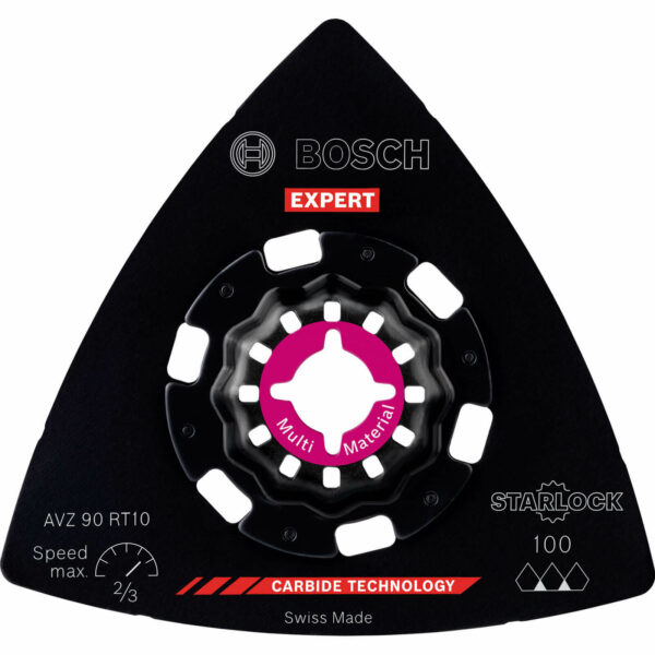 Bosch Expert AVZ 90 RT Starlock Oscillating Multi Tool Sanding Plate 90mm 100g Pack of 1