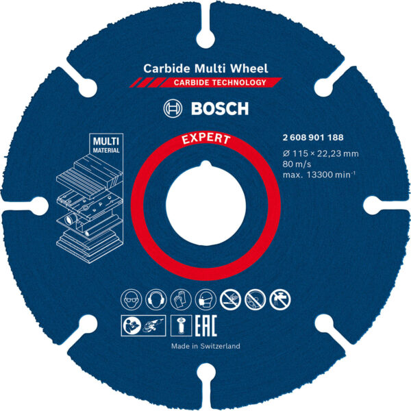Bosch Expert Carbide Multi Cutting Disc 115mm Pack of 1