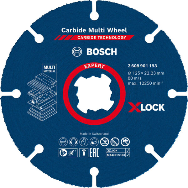 Bosch Expert X Lock Carbide Multi Cutting Disc 125mm Pack of 10