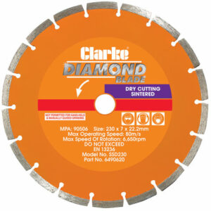 Clarke SSD230 Diamond Blade 230mm