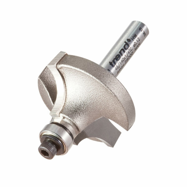 Trend Bearing Guided Ovolo and Round Router Cutter 32mm 16mm 1/4"
