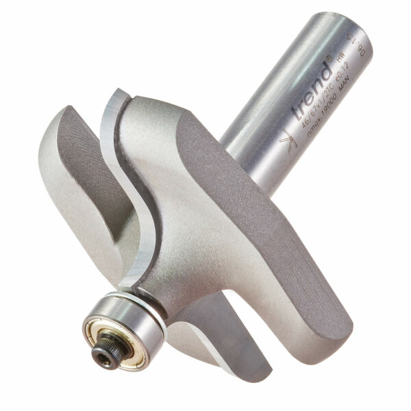 Trend Bearing Guided Ogee Router Cutter 63mm 20mm 1/2"