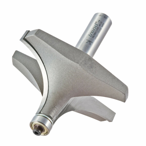 Trend Bearing Guided Ovolo and Round Router Cutter 76.5mm 38mm 1/2"