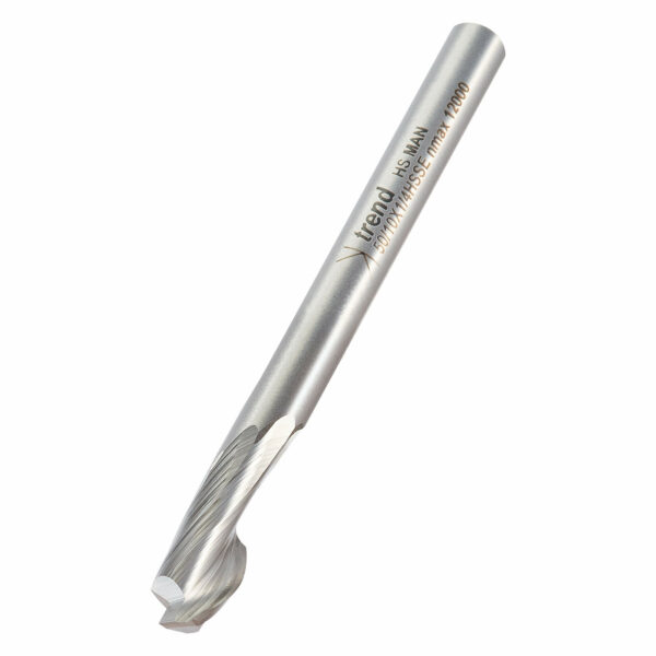 Trend Aluminium UPVC Single Flute Helical Upcut Cutter 10mm 14mm 1/4"