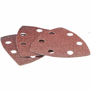 Draper Punched Delta Sanding Sheets 23666 Oscillating Multi Tool Assorted Grit Pack of 6