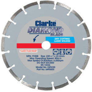 Clarke Clarke LWS230 Diamond Blade 230mm