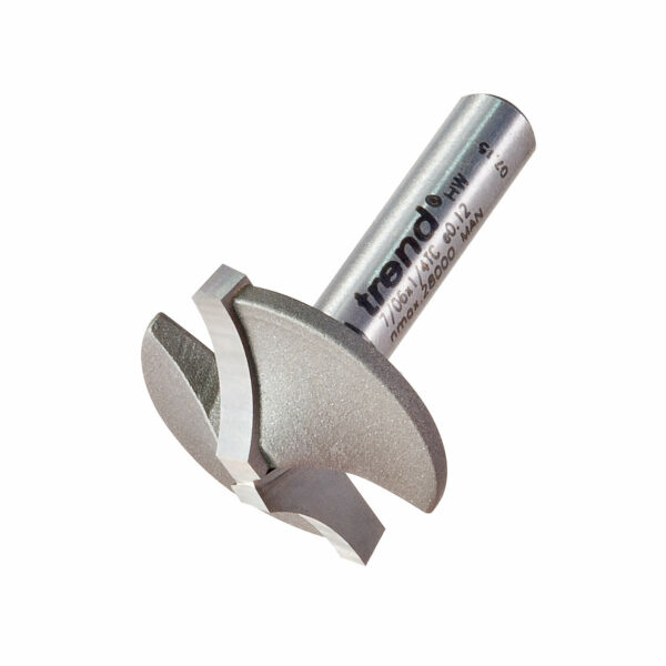 Trend Flat Ovolo Router Cutter 25mm 8mm 1/4"
