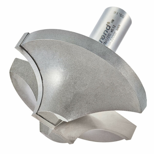 Trend Ovolo Rounding Over Router Cutter 60mm 27mm 1/2"
