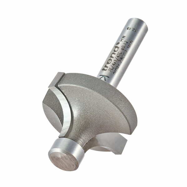Trend Pin Guided Round Over Router Cutter 29mm 15.8mm 1/4"