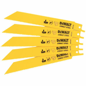 DeWalt DEWALT 5 Pack 152mm Bi-Metal Reciprocating Saw Blades - For Universal Use