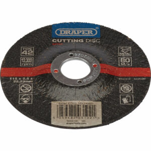 Draper DPC Depressed Centre Metal Cutting Disc 115mm 2.5mm 22mm
