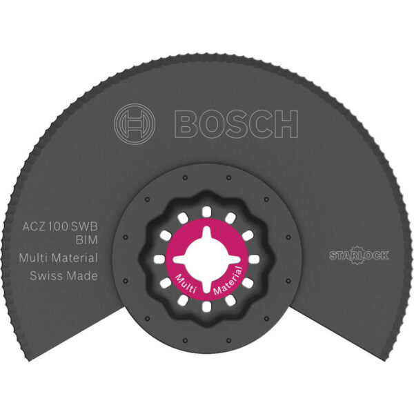 Bosch ACZ 100 SWB Multi Material Oscillating Multi Tool Segment Saw Blade 100mm Pack of 1