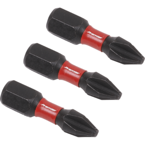 Sealey Impact Power Tool Phillips Screwdriver Bits PH2 25mm Pack of 3