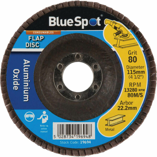 BlueSpot Flap Disc 115mm 115mm 80g