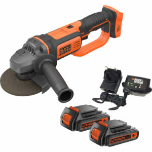 Black and Decker BCG720 18v Cordless Angle Grinder 125mm 2 x 2ah Li-ion Charger No Case