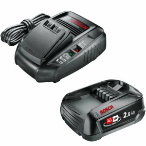 Bosch Genuine GREEN P4A 18v Cordless Li-ion Battery 2.5ah and Fast Charger 2.5ah