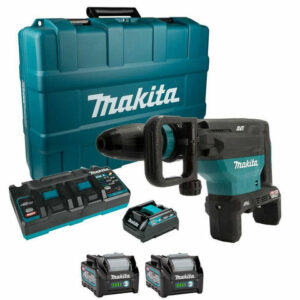 Makita XGT Makita HM002GD203 80V (2x40VMAX) 20.9J Demolition Hammer SDS-MAX XGT with 2x 2.5Ah Batteries