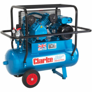 Clarke Clarke XEPVH16/50 (OL) 14cfm 50 Litre 3HP Portable Industrial Air Compressor with Cage (110V)