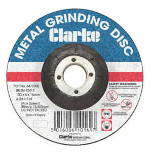 Clarke Clarke 100mm Metal Grinding Disc