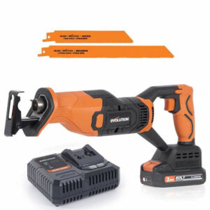 Evolution EXT Evolution Cordless Reciprocating Saw 18V Li-Ion EXT & Multi-Material Blades - R150RCP-Li with 2Ah Battery & Charger