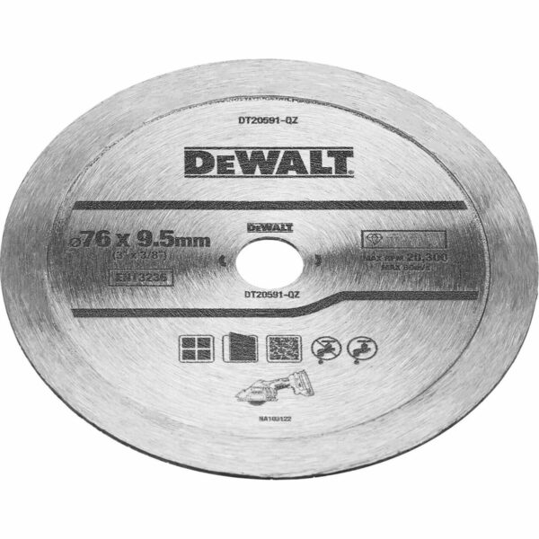 DeWalt Diamond Continous Tile Blade for DCS438 76mm