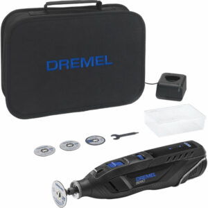Dremel 8260 12v Cordless Brushless Rotary Multi Tool and 5 Accessories 1 x 3ah Li-ion Charger Case