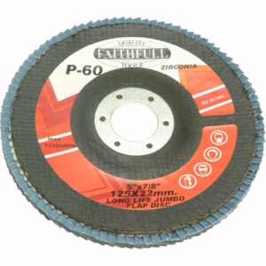 Faithfull Zirconium Abrasive Flap Disc 125mm Fine