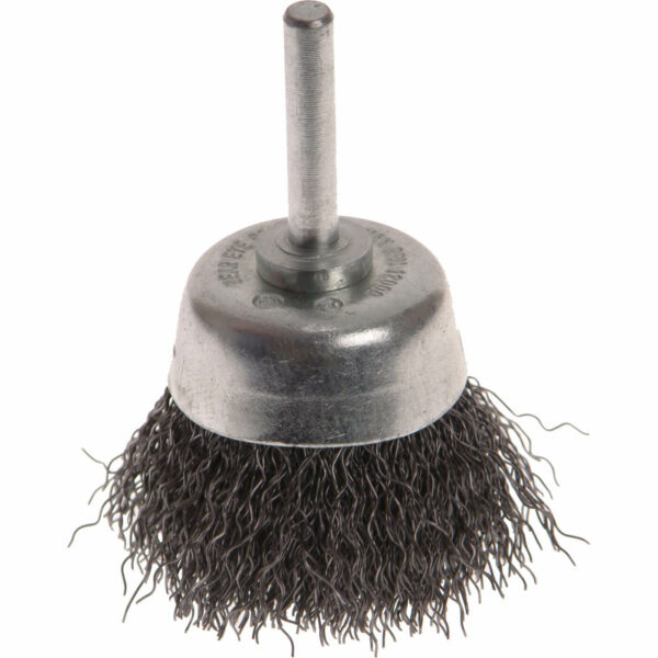 Faithfull Crimped Wire Cup Brush 50mm 6mm Shank