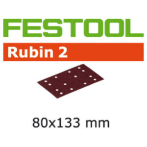 Festool Rubin 2 StickFix Sanding Sheets for Wood 80 x 133mm 80mm x 133mm 120g Pack of 50