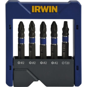 Irwin 5 Piece Impact Screwdriver Bit Set