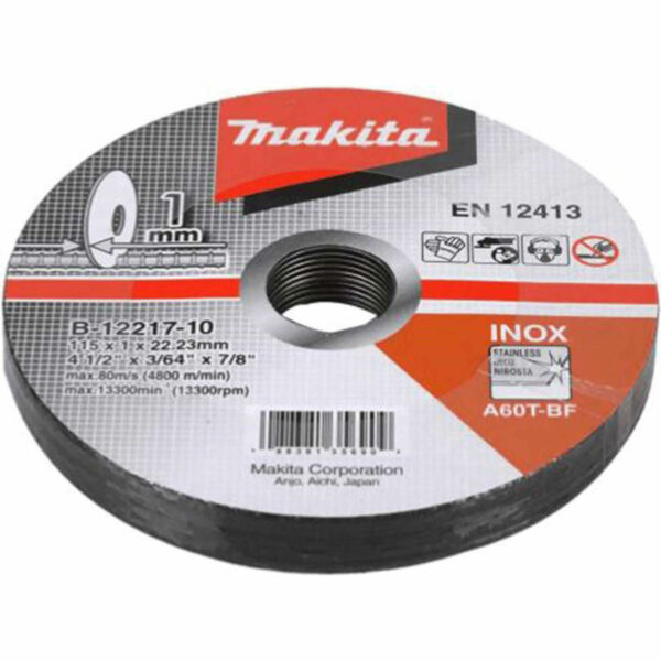 Makita Pro Thin Cutting Discs for Stainless Steel 100mm Pack of 10