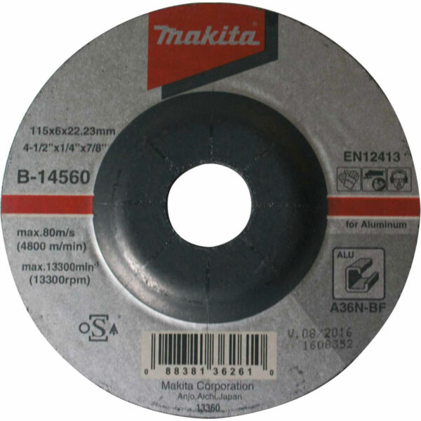 Makita A36N Aluminium Grinding Disc 115mm