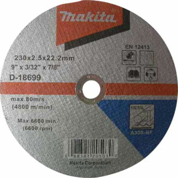 Makita A41 Flat Metal Cutting Disc 230mm