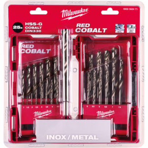 Milwaukee 25 Piece HSS-G Co Red Cobalt Drill Set