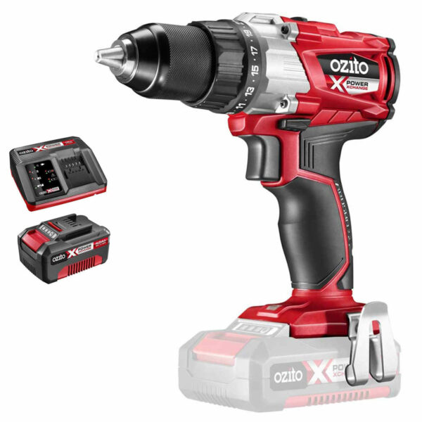 Ozito PXBDS 18v Cordless Brushless Drill Driver 1 x 4ah Li-ion Charger No Case