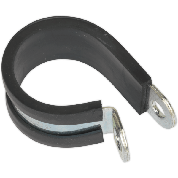 Sealey Pipe Clip Rubber Lined 29mm Pack of 25